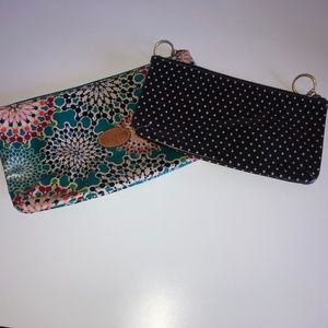 Fossil Bags - Fossil Coated Canvas Makeup Pouches (2 pouches) Fossil Bags - Fossil Coated Canvas Makeup Pouches (2 pouches)